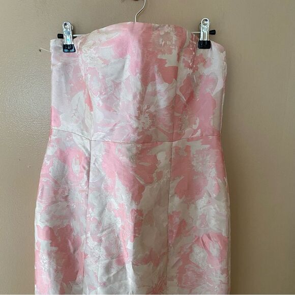 Lovers and Friends Urgonia Gown Pink Tonal brocade strapless mermaid Revolve S - Picture 10 of 13